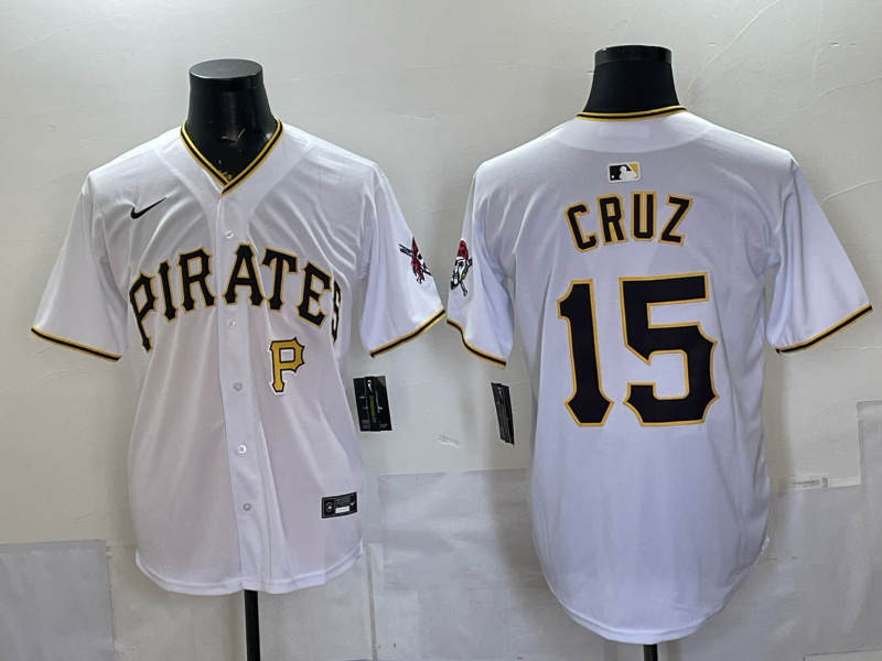 Men Pittsburgh Pirates #15 Cruz white Game 2026 Nike MLB Jersey 0598001